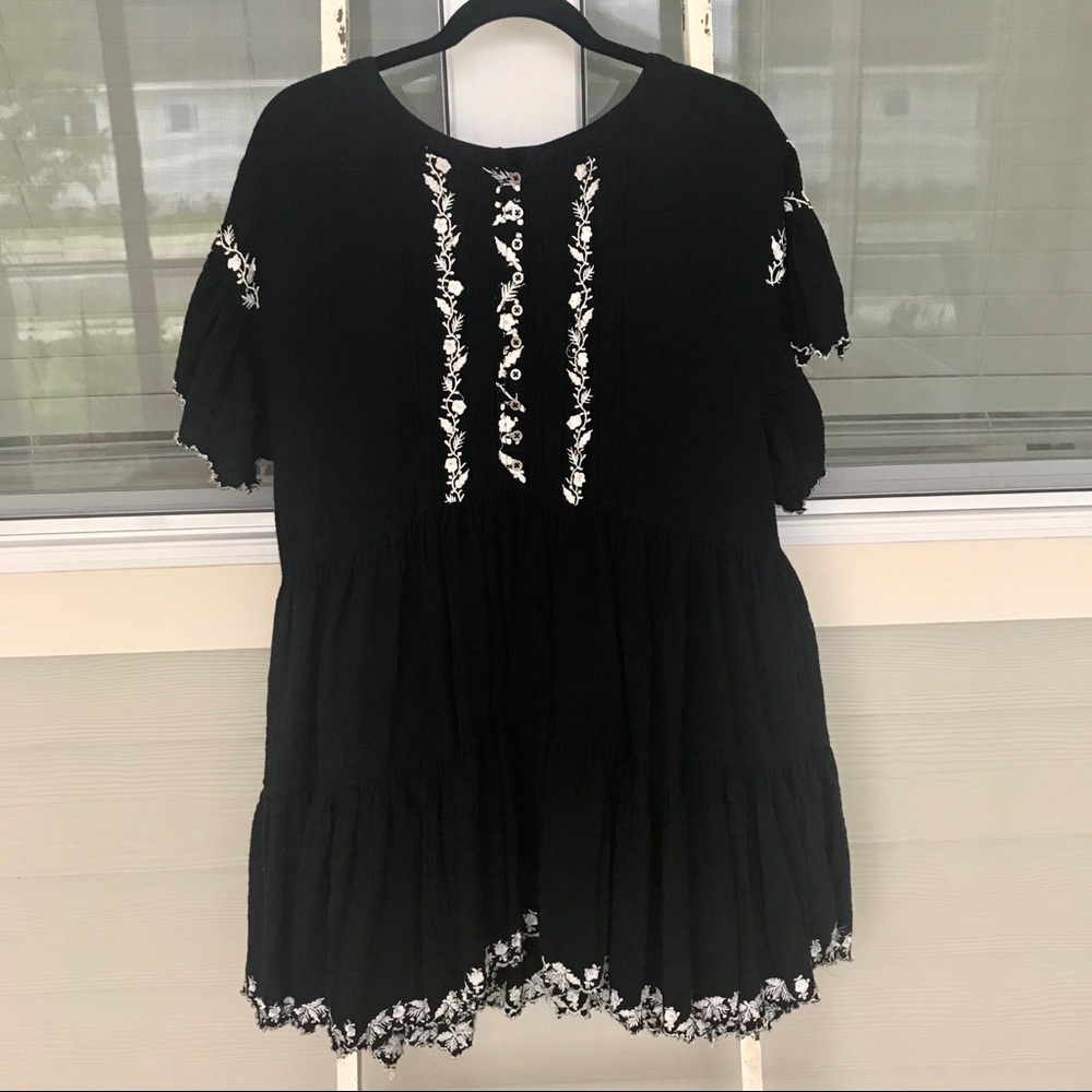 Free People black babydoll dress